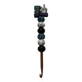 Ergonomic beaded crochet hook 5.5mm "Have the day you deserve"