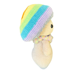 Crocheted giant mushroom sprite - view 2