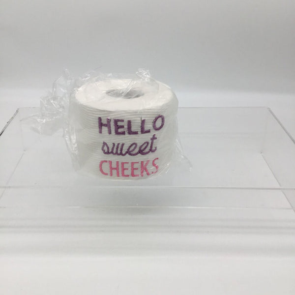Embroidered toilet paper