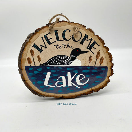 LOON WELCOME WOODSLICE