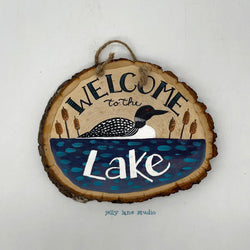 LOON WELCOME WOODSLICE - view 2