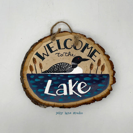 LOON WELCOME WOODSLICE