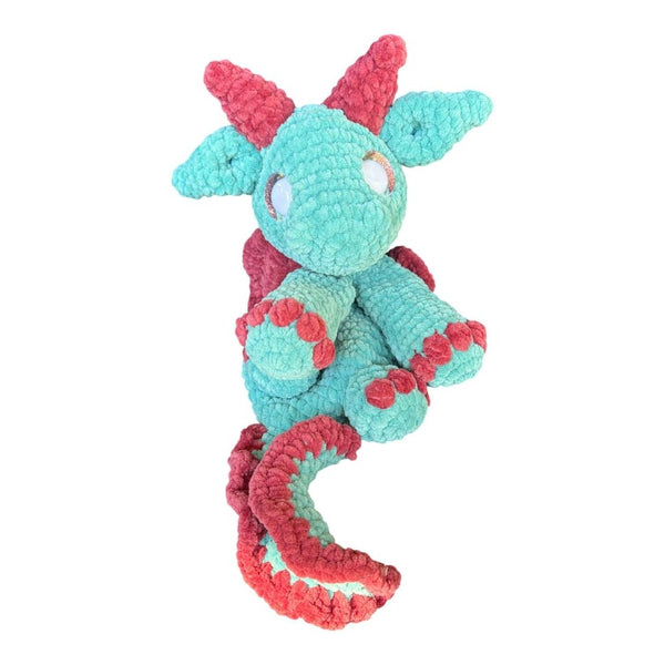 Crocheted dragon snuggler