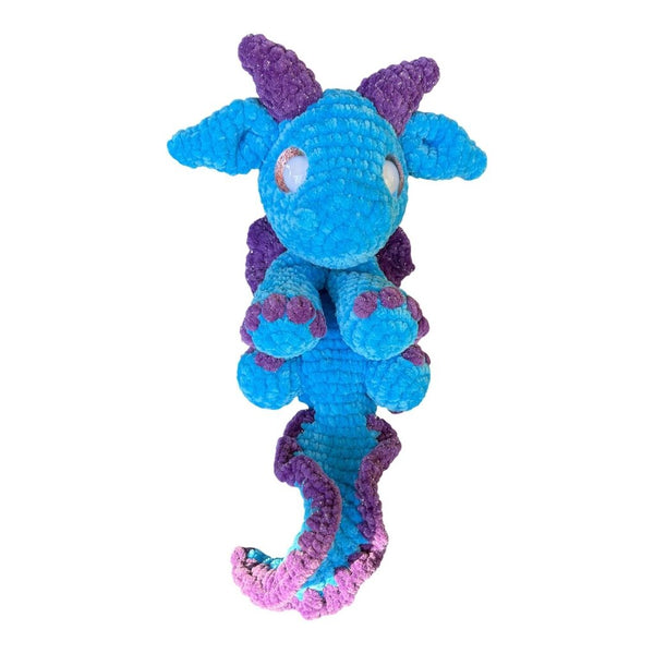 Crocheted dragon snuggler