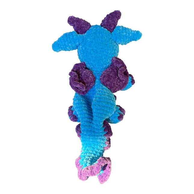 Crocheted dragon snuggler