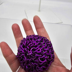 Purple juggling ball/foot bag - aluminum, 2 ounce - view 2