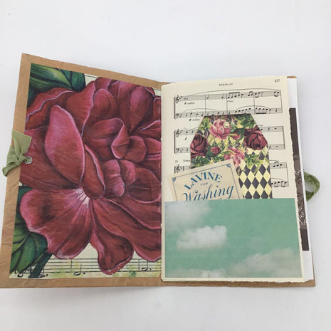 Dusty Pink handmade junk journal