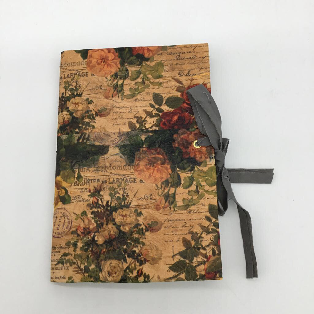 Antique Flower handmade junk journal