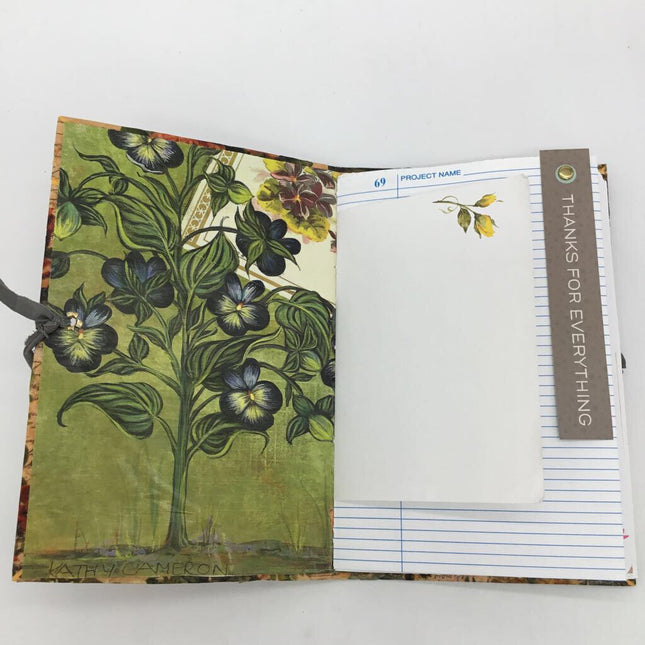 Antique Flower handmade junk journal