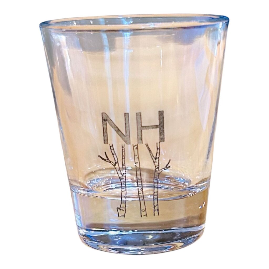 NH Shot Glass Birch Trees