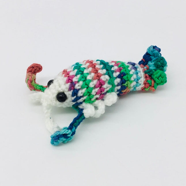 White and Rainbow Striped Lobster