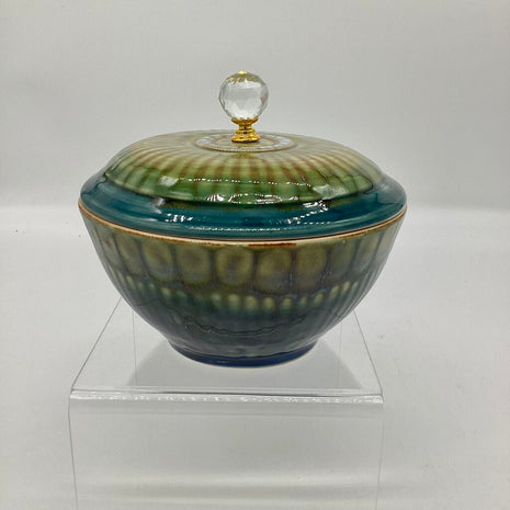 Lidded Bowl- Emerald