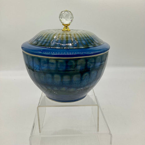 Lidded Bowl- Sapphire