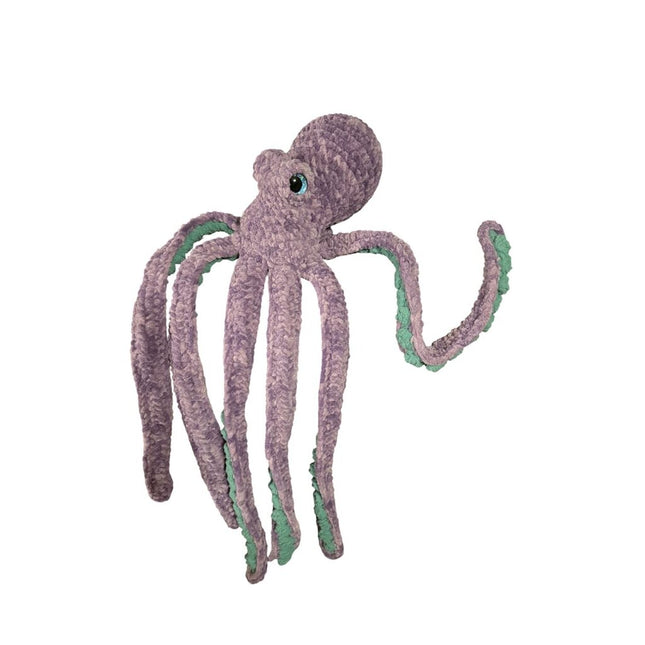 Crocheted giant octopus stuffie