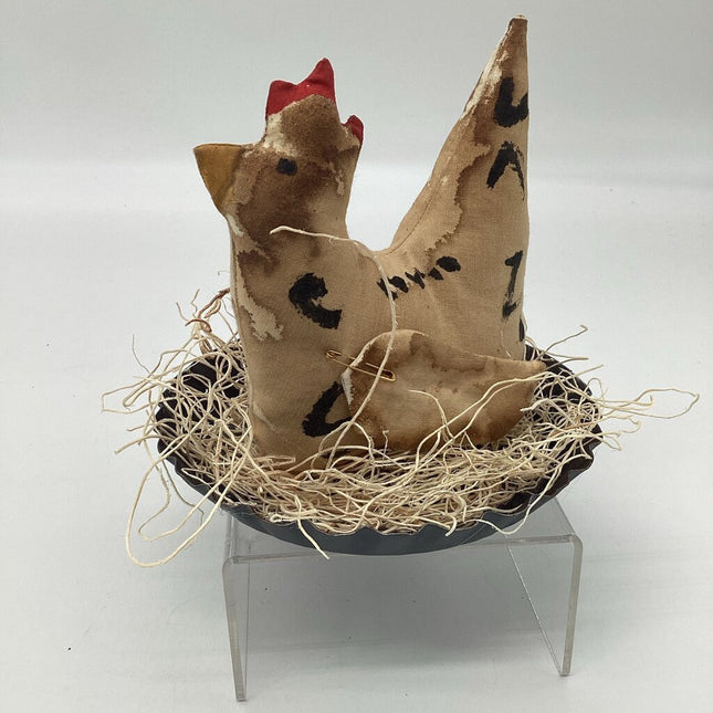 Lg Plush Chicken in Nest