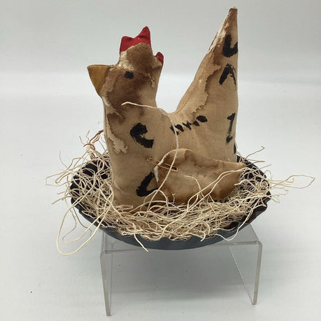 Lg Plush Chicken in Nest