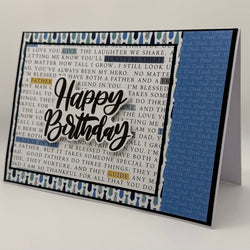 Happy Birthday Card Dad Ties/Blue 5x7 - view 2