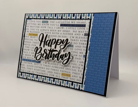 Happy Birthday Card Dad Ties/Blue 5x7