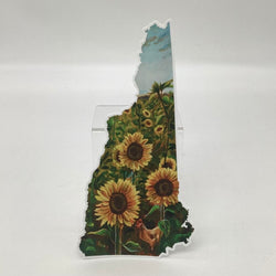 New Hampshire III LARGE Sunflower Vinyl Sticker - view 1