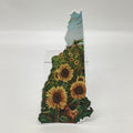 New Hampshire III LARGE Sunflower Vinyl Sticker