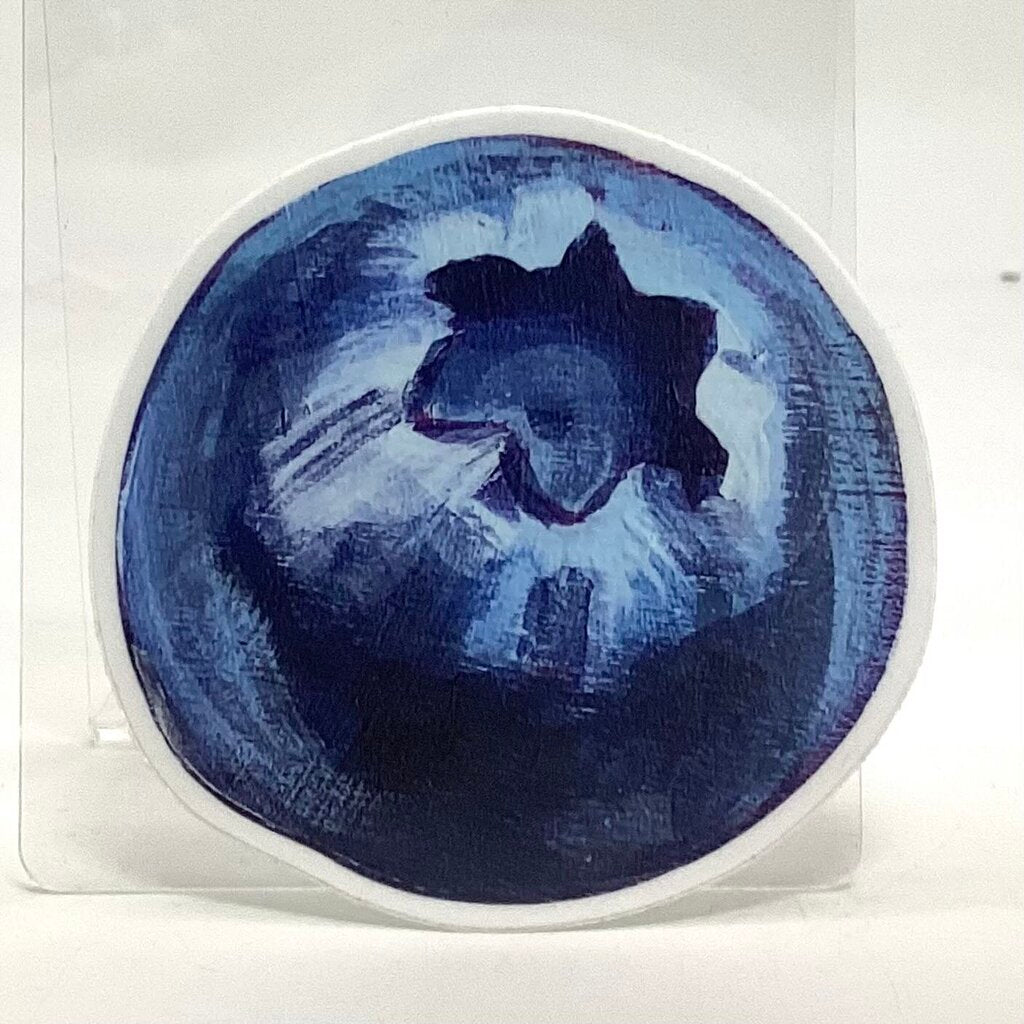 Blueberry Weatherproof Vinyl Art Sticker