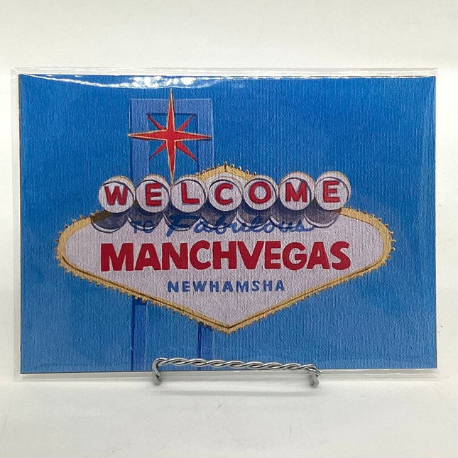 ManchVegas - Manchester NH Vegas Sign Art Print 5x7