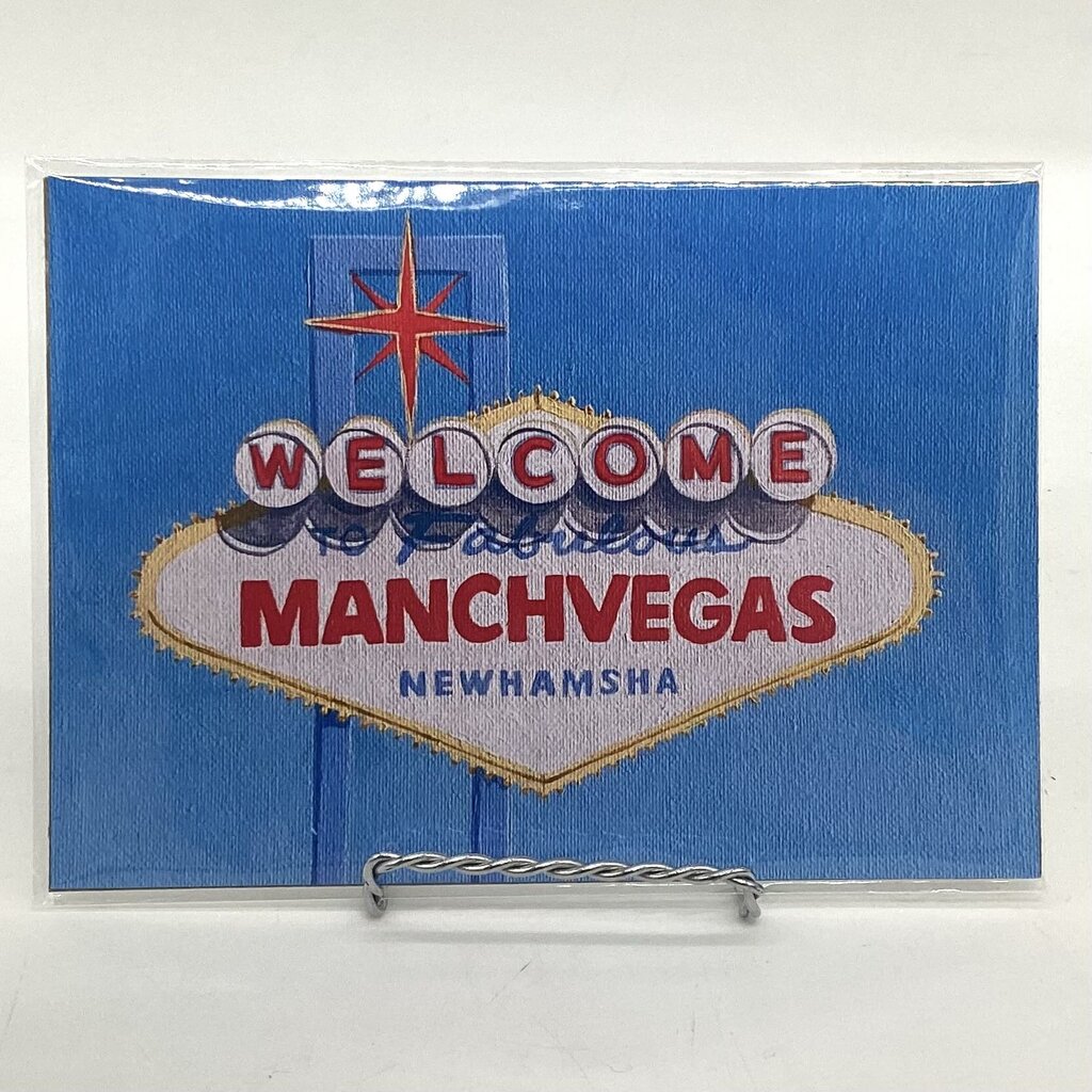 ManchVegas - Manchester NH Vegas Sign Art Print 5x7