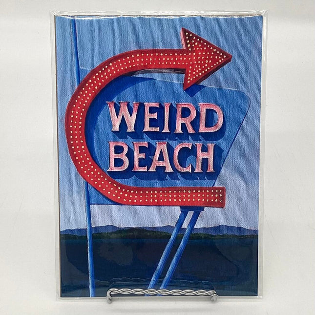 Weird Beach - Weirs Beach Laconia NH Art Print 5x7