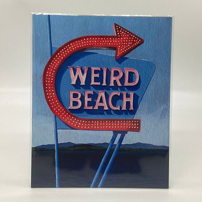 Weird Beach - Weirs Beach Laconia NH Art Print 8x10
