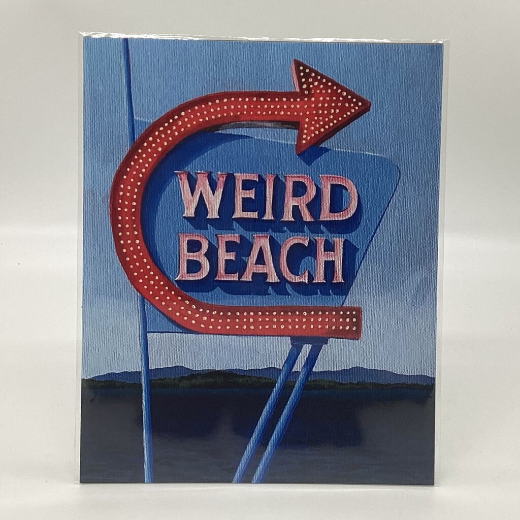 Weird Beach - Weirs Beach Laconia NH Art Print 8x10
