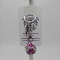 Purple 5 D20 Keychain