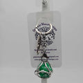 Green 5 D20 Keychain