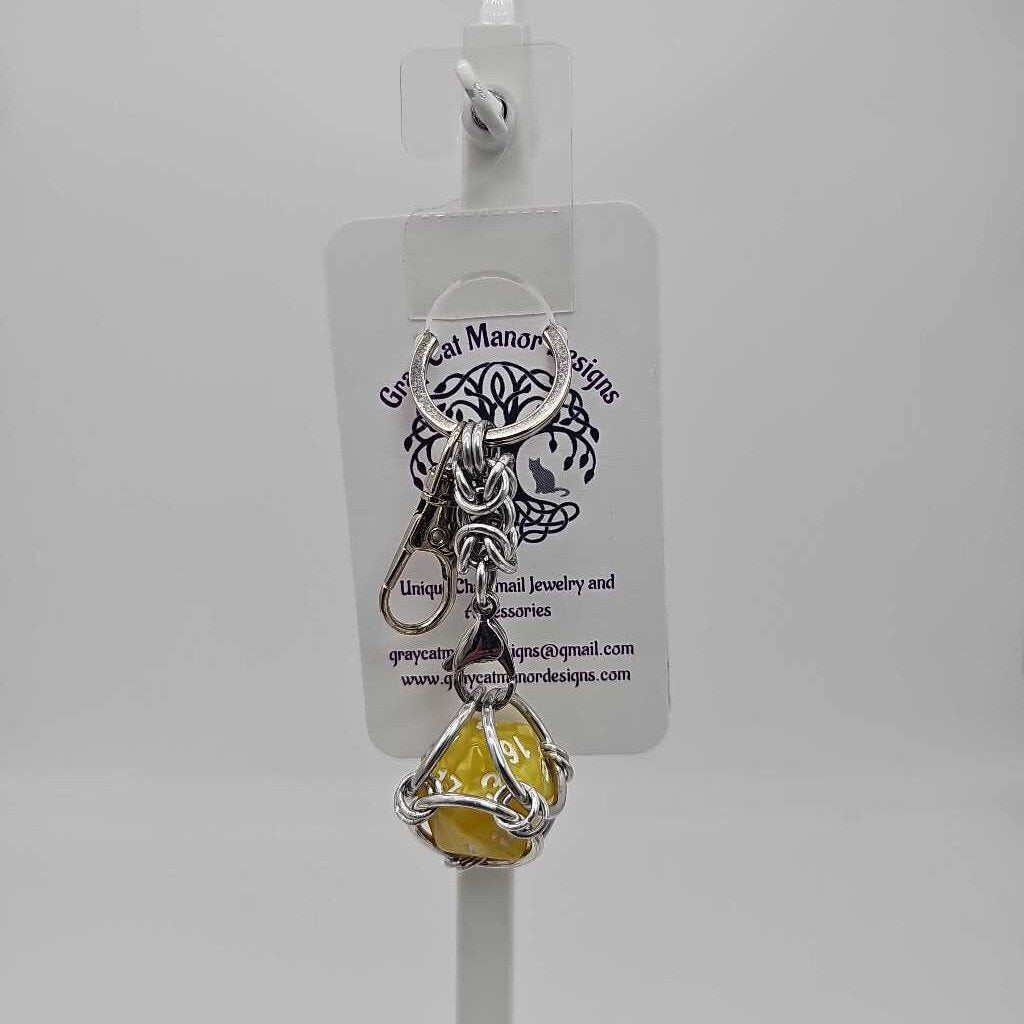 Yellow 5 D20 Keychain