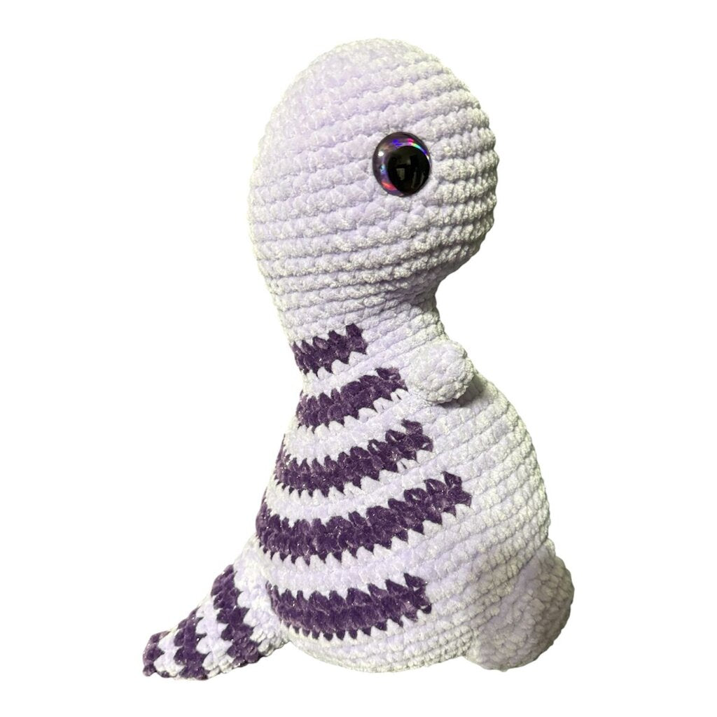 Crocheted trex plushie