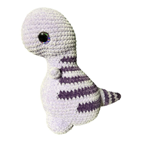 Crocheted trex plushie