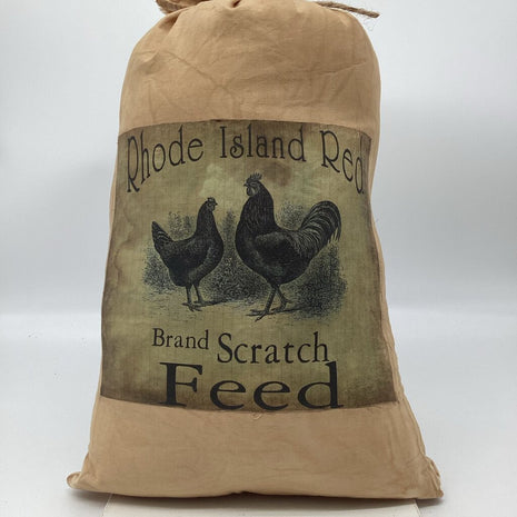 Prim Chicken Feed Bag - Rhode Island red