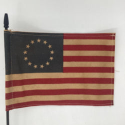 Colonial flag on block - view 2