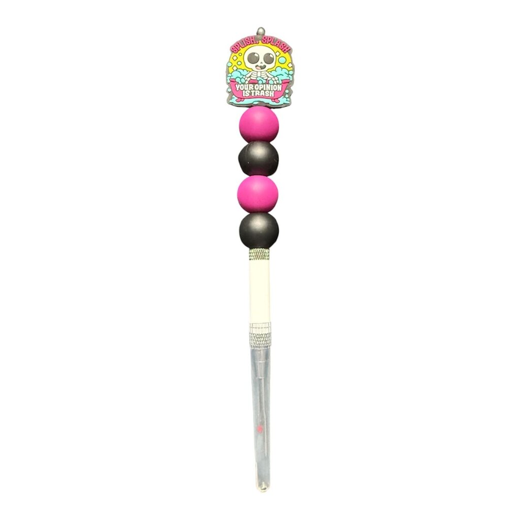 Ergonomic beaded seam ripper "Splish splash your opinion is trash"