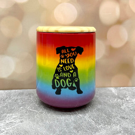 Canister love and a dog