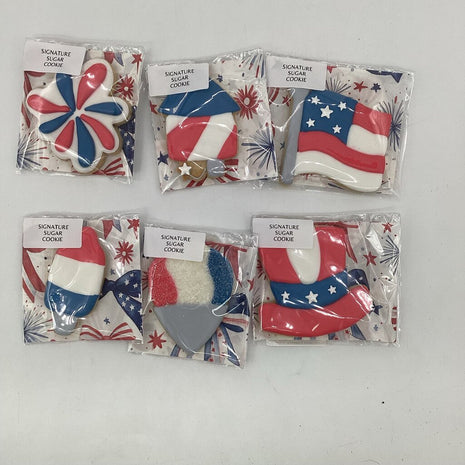 Patriotic Decorated Sugar Cookie