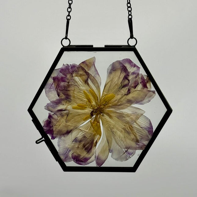 Hexagon Pressed Floral