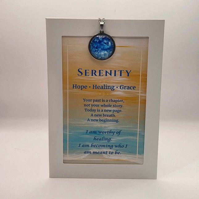 Serenity Pendant Card Gift Set - Hope, Healing and Grace