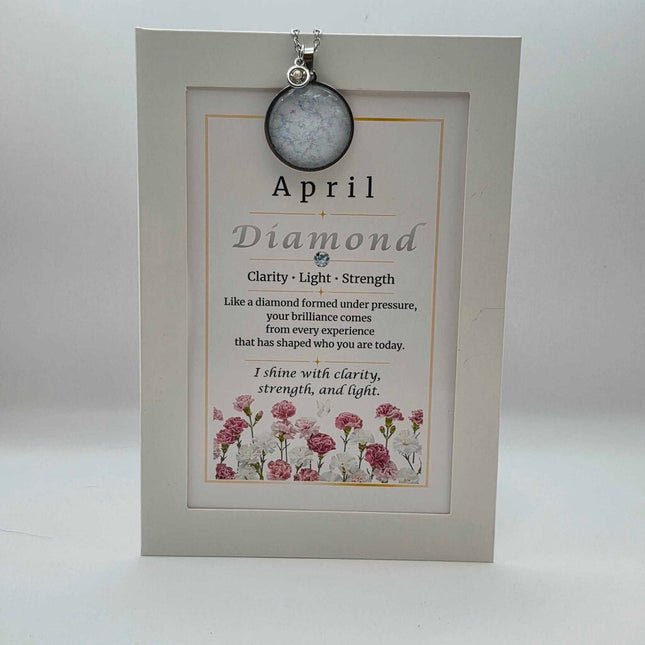 April Birthstone Pendant Card Gift Set