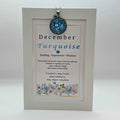 December Birthstone Pendant Card Gift Set