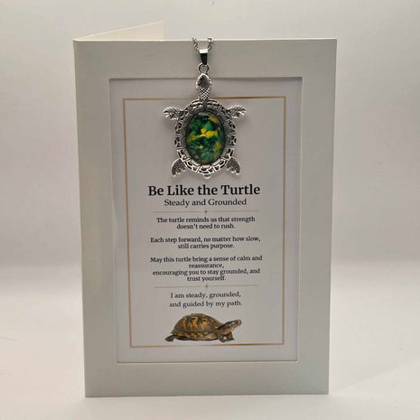 Be Like the Turtle Pendant Gift Set - Steady and Grounded