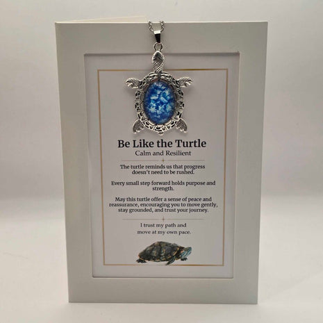 Be Like the Turtle Pendant Gift Set - Calm and Resilient