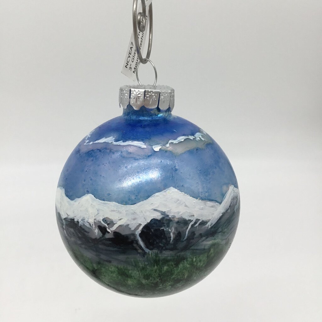 3" Glass Ornaments-MountWashington
