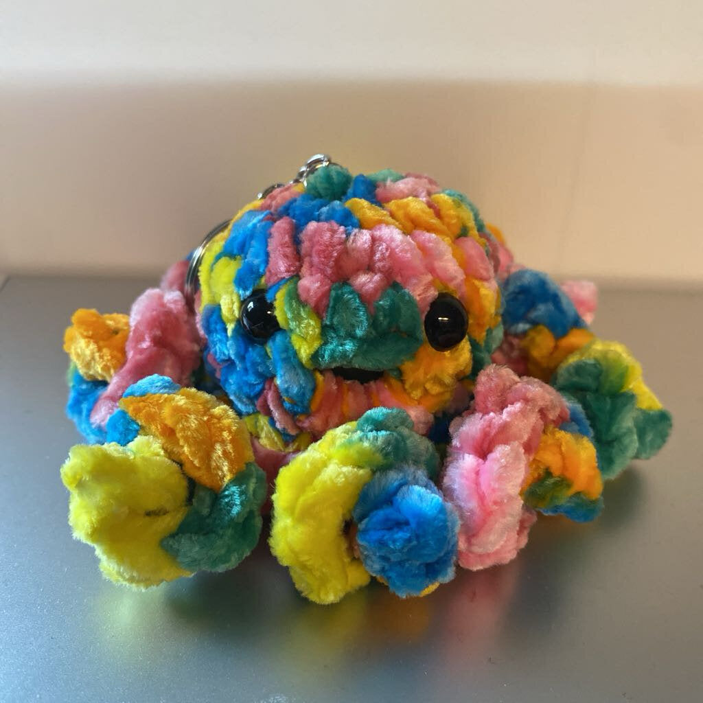 yellow orange pink green blue octopus 7/1