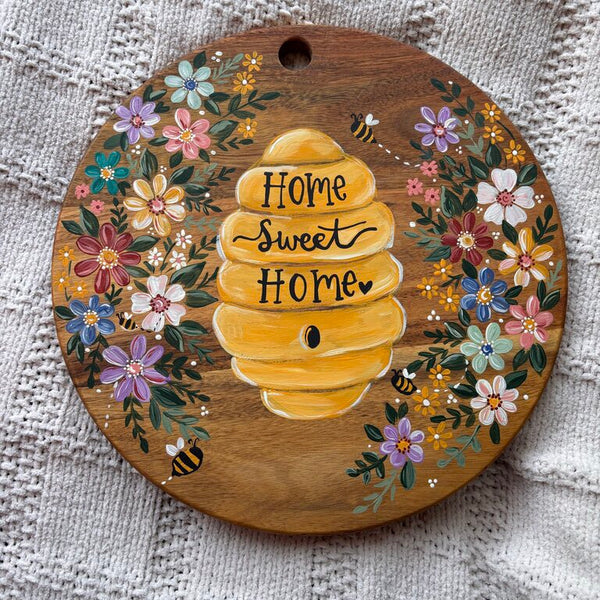 Home Sweet Home Hive Round Board