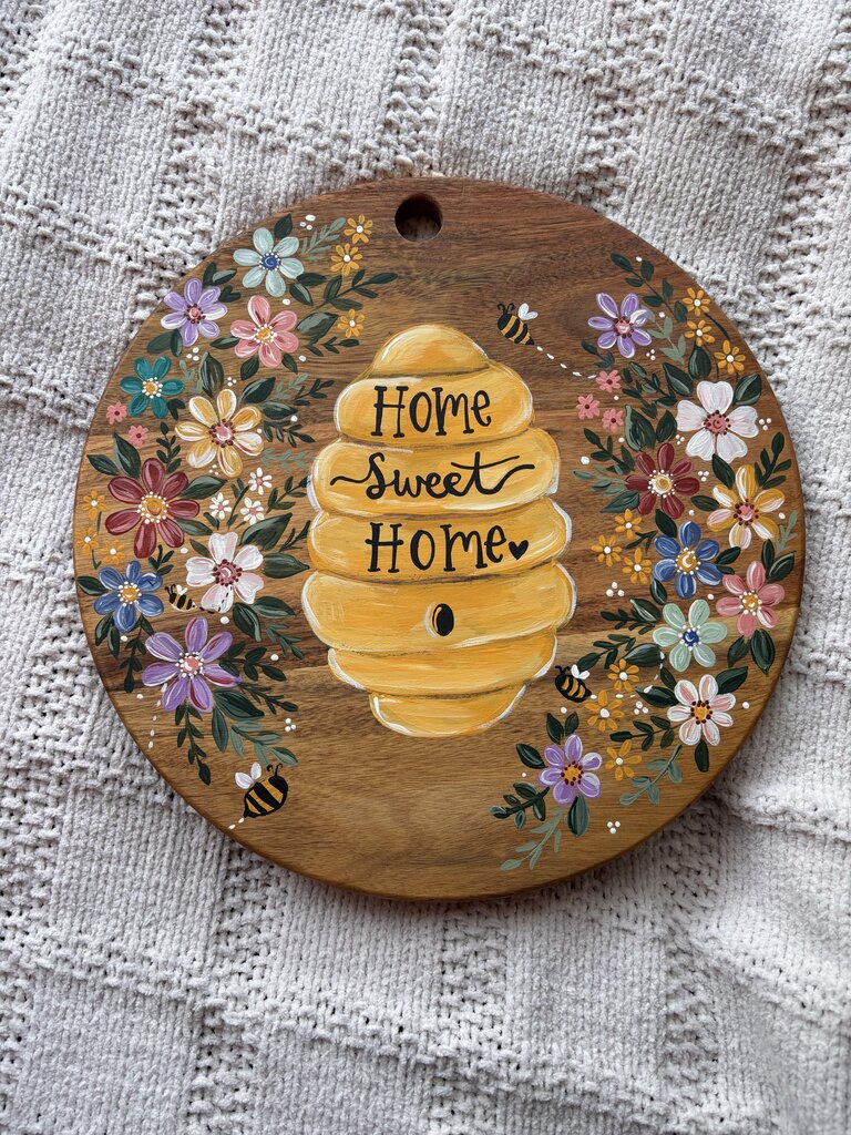Home Sweet Home Hive Round Board